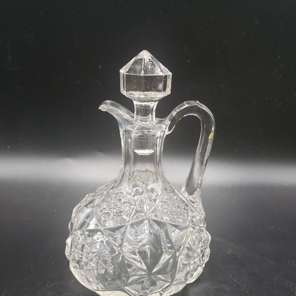 Antique Toltec McKee EAPG Glass Cruet - Picture 2 of 4